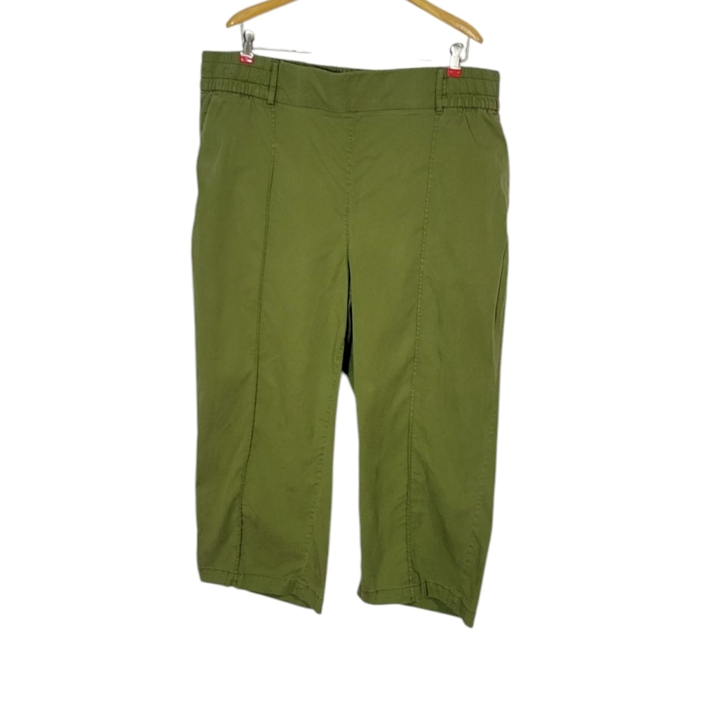 Lane Bryant Green Capri Pants